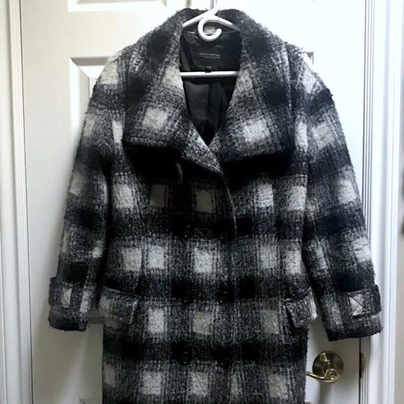 VIDEO - Classic Banana Republic Wool Jacket Black & White - Picture 3 of 9